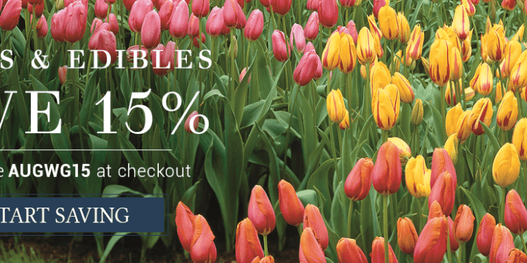 Wayside Gardens: Save 15% on Bulbs & Edibles