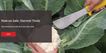Johnny’s Selected Seeds: Harvest Tool Sale